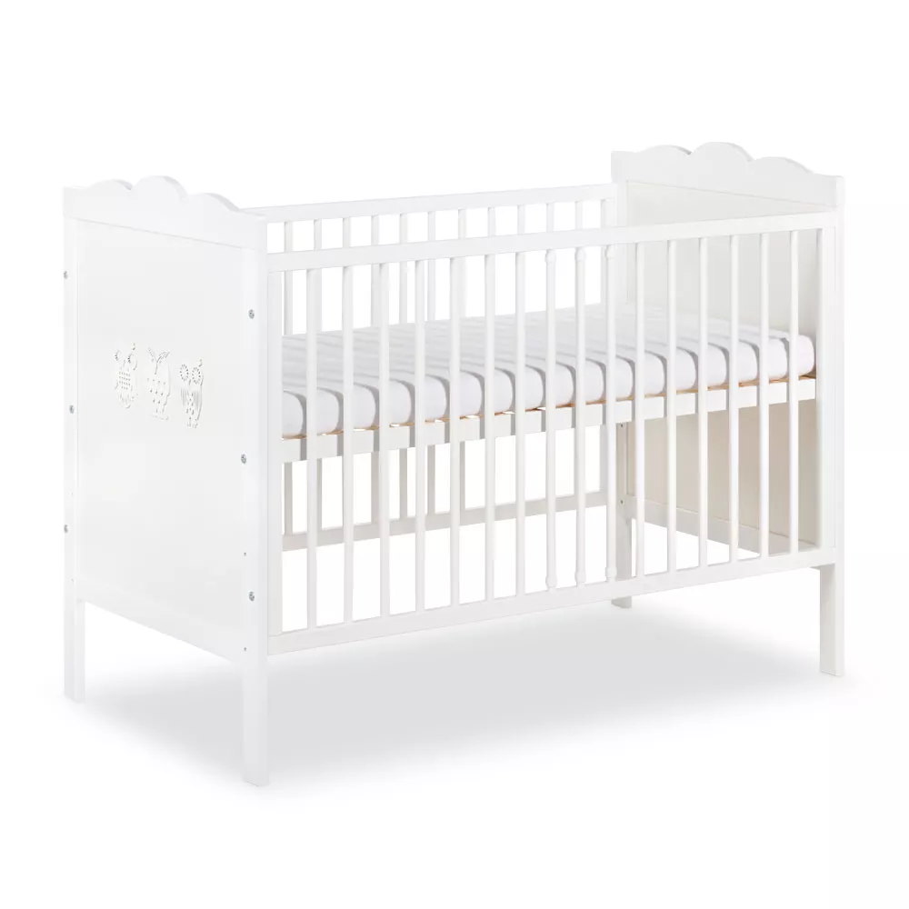 Łóżko dziecięce niemowlęce MARSELL 60x120 białe