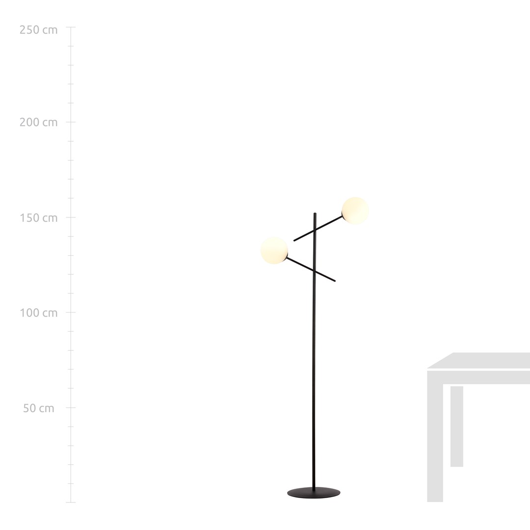 Lampa stojąca LINEAR Czarny 1169/LP2 - 1169/LP2