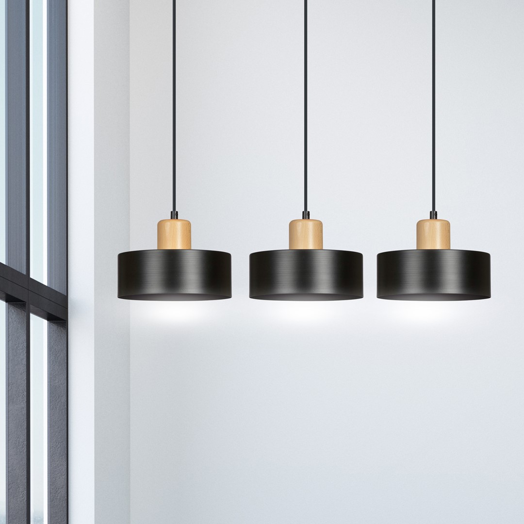 Lampa wisząca  TORIN Czarny 1046/3 - 1046/3