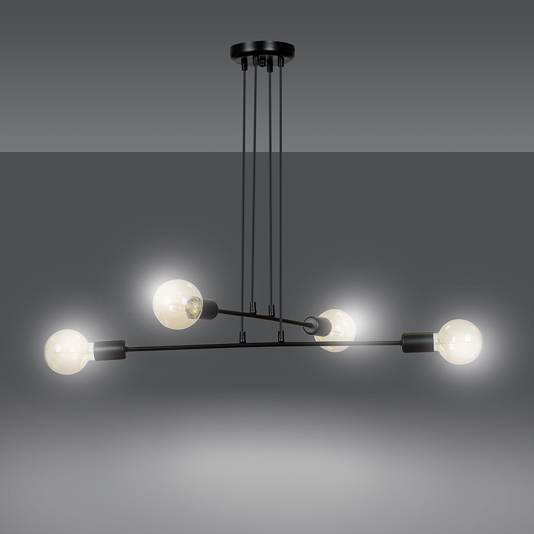 Lampa wisząca MULTIPO Czarny 696/4 - 696/4