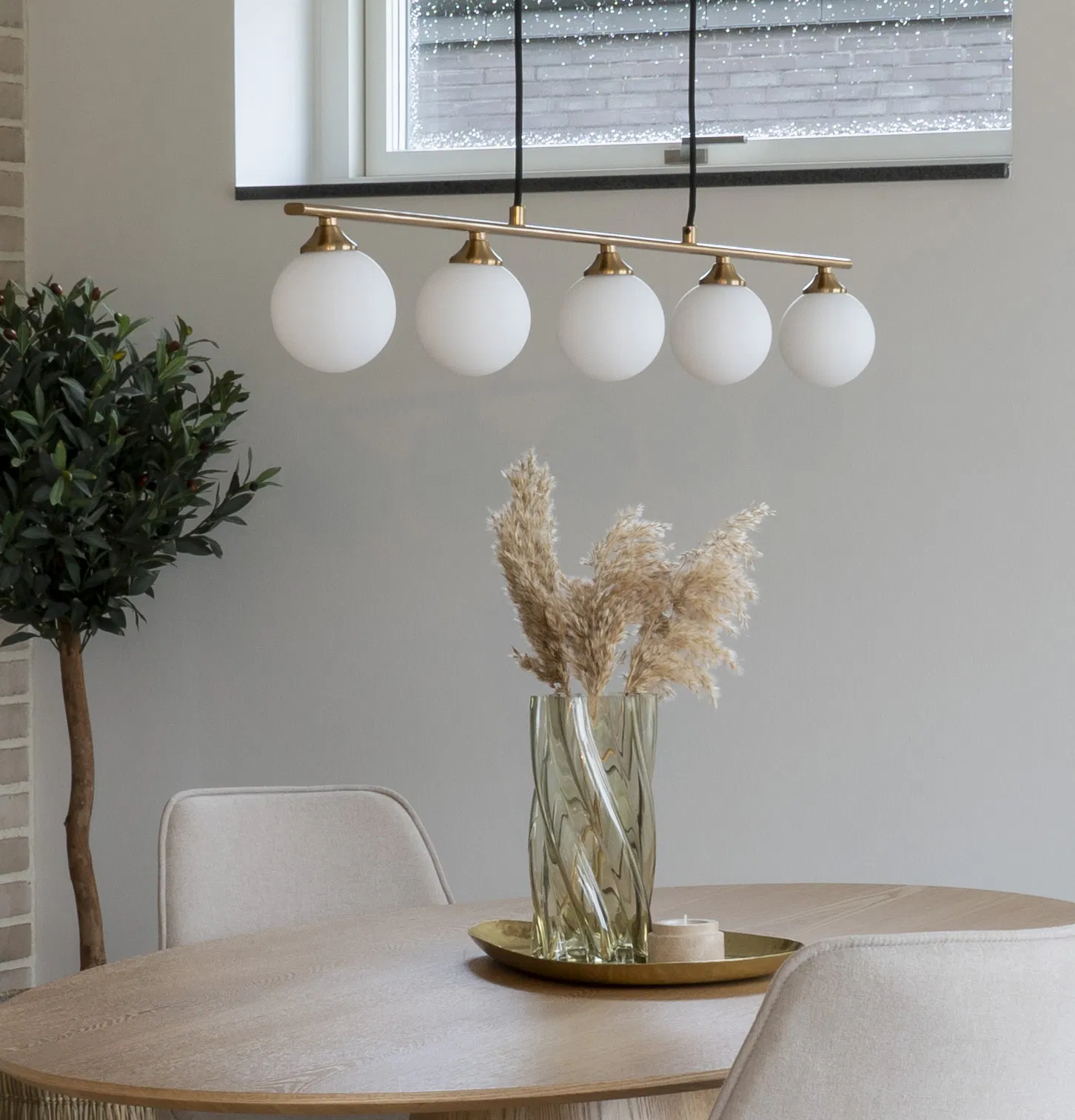 Lampa wisząca HALIFAX - biały, złoty - 6406290