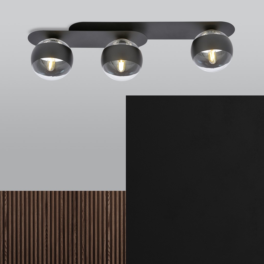 Lampa sufitowa  PLAZA Czarny 1121/3 - 1121/3