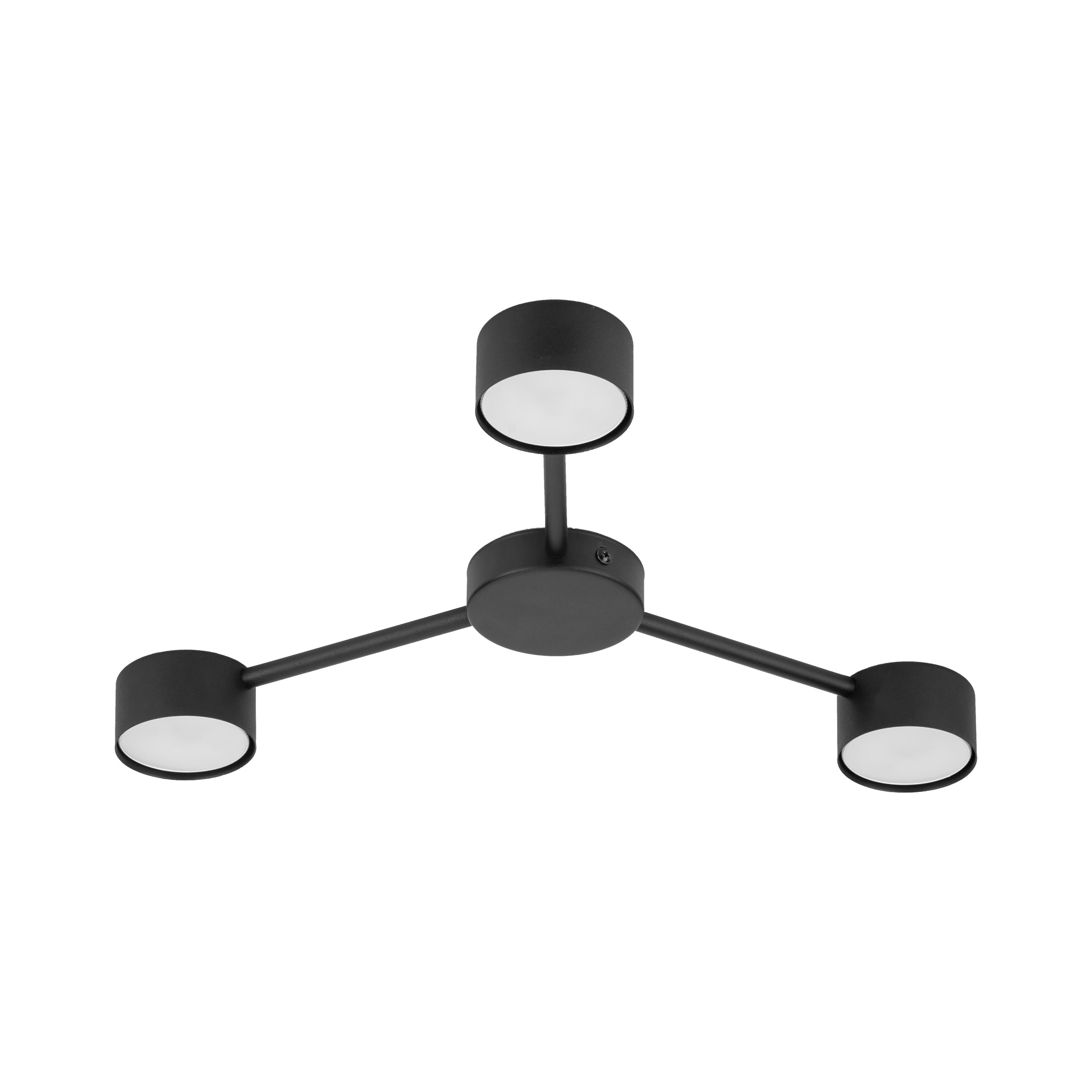 Lampa sufitowa AVIA czarna potrójna 49x44x5cm