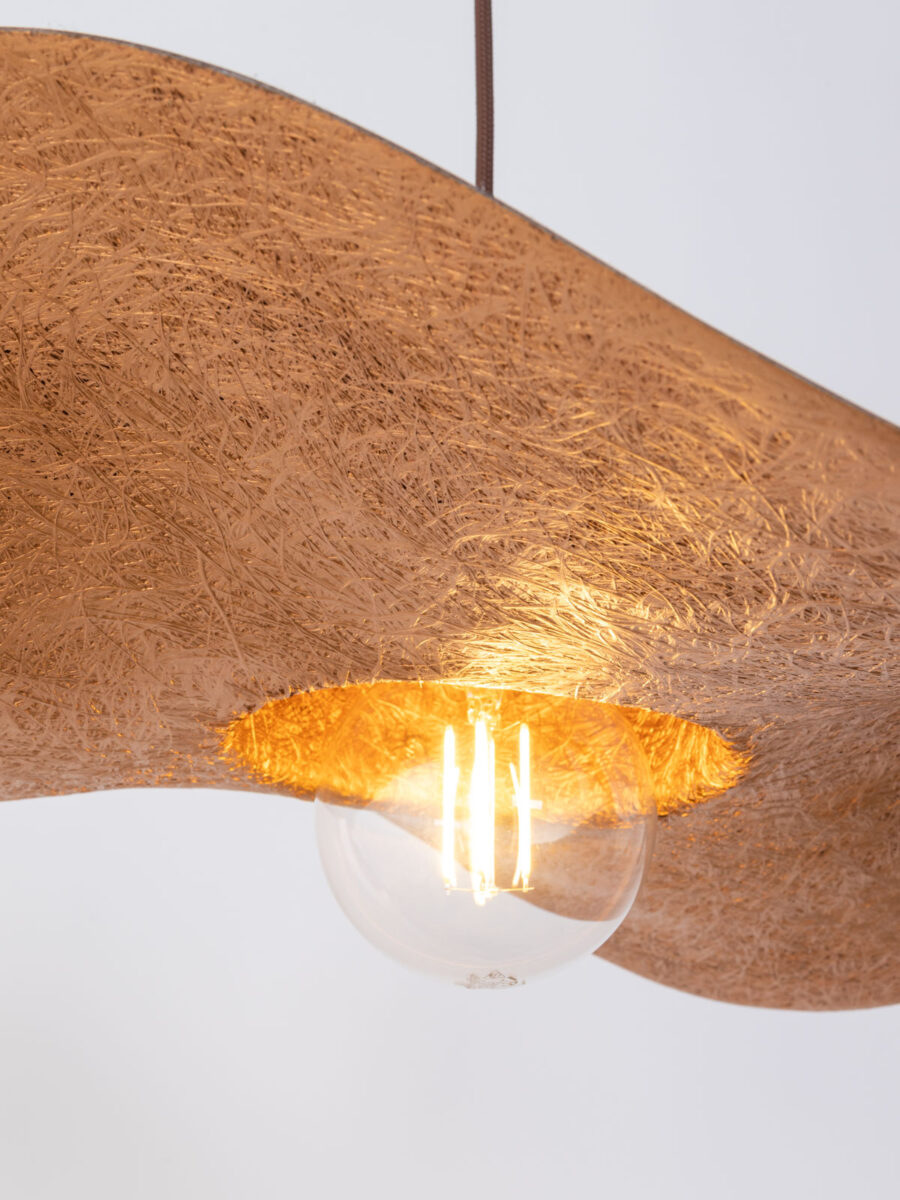 Kapello M brązowy/miedziany ø 55cm lampa wisząca - SI_32352