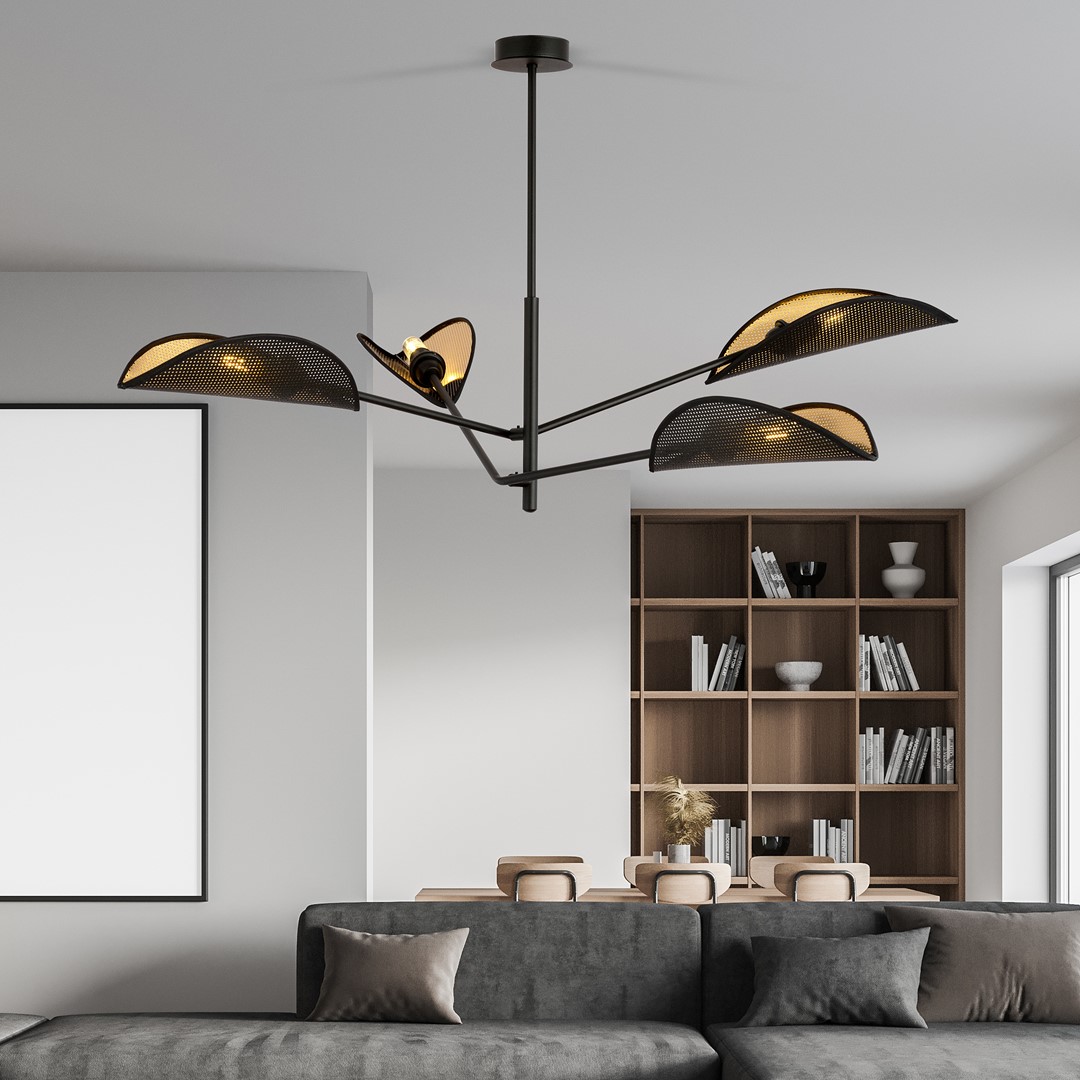 Lampa sufitowa  VENE Czarny 1158/4 - 1158/4