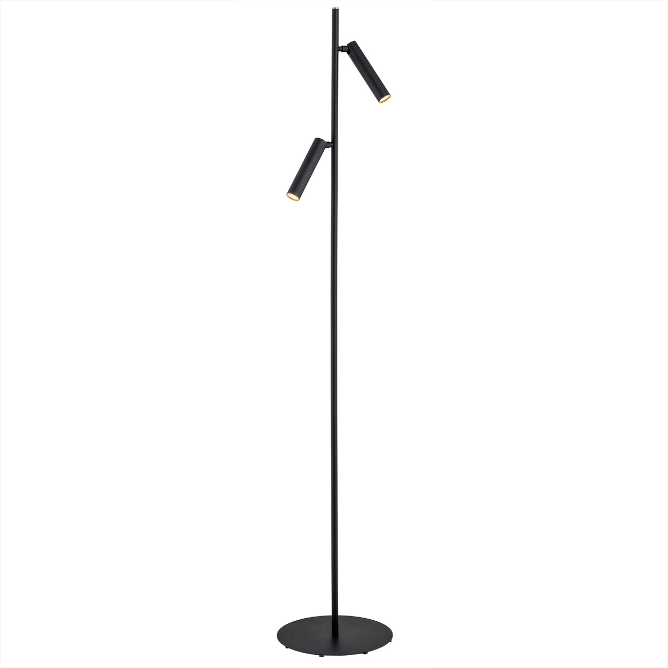 Lampa podłogowa TORRE metalowa czarna 150x30cm