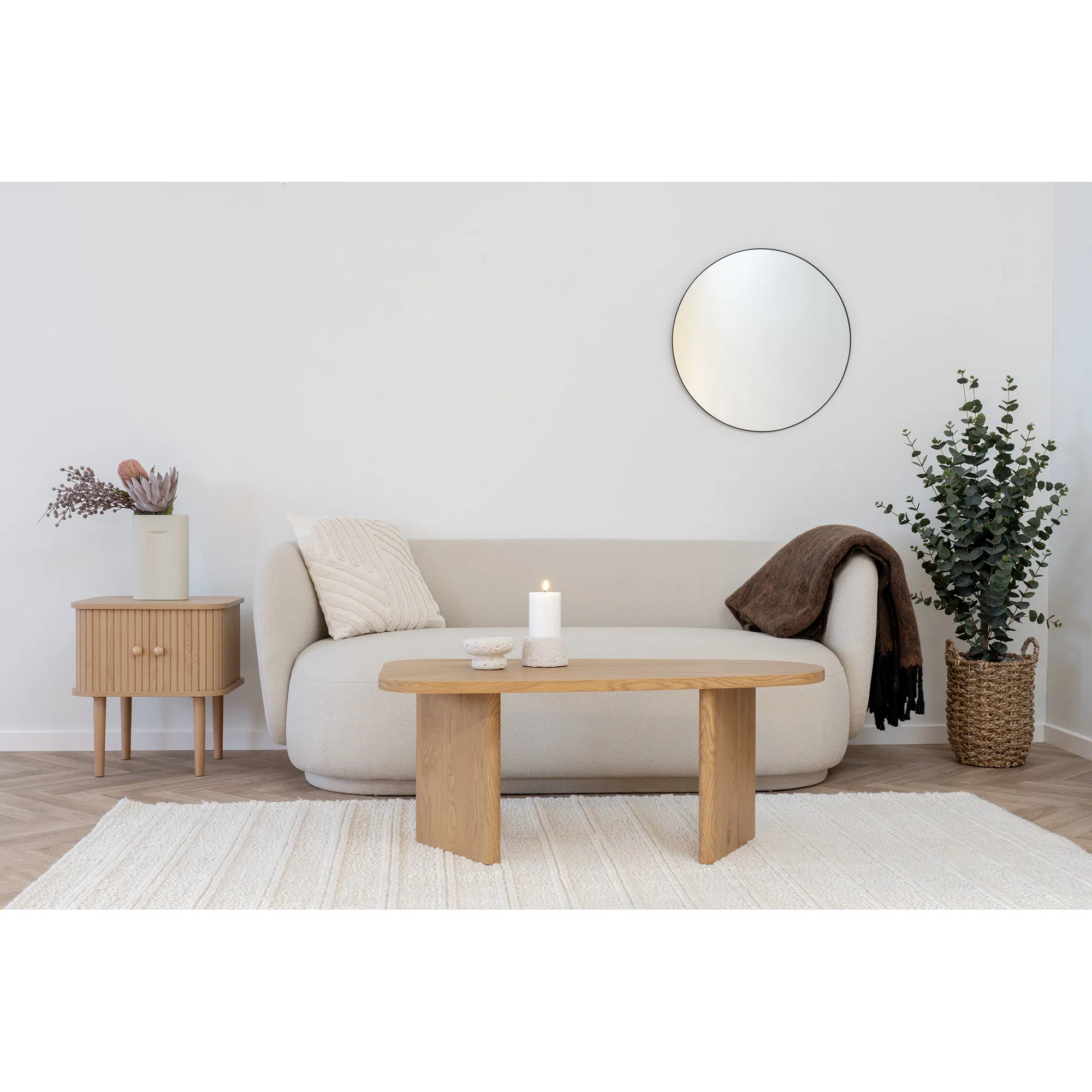 Sofa wypoczynkowa 2-osobowa MYKONOS - piaskowa - 1301355