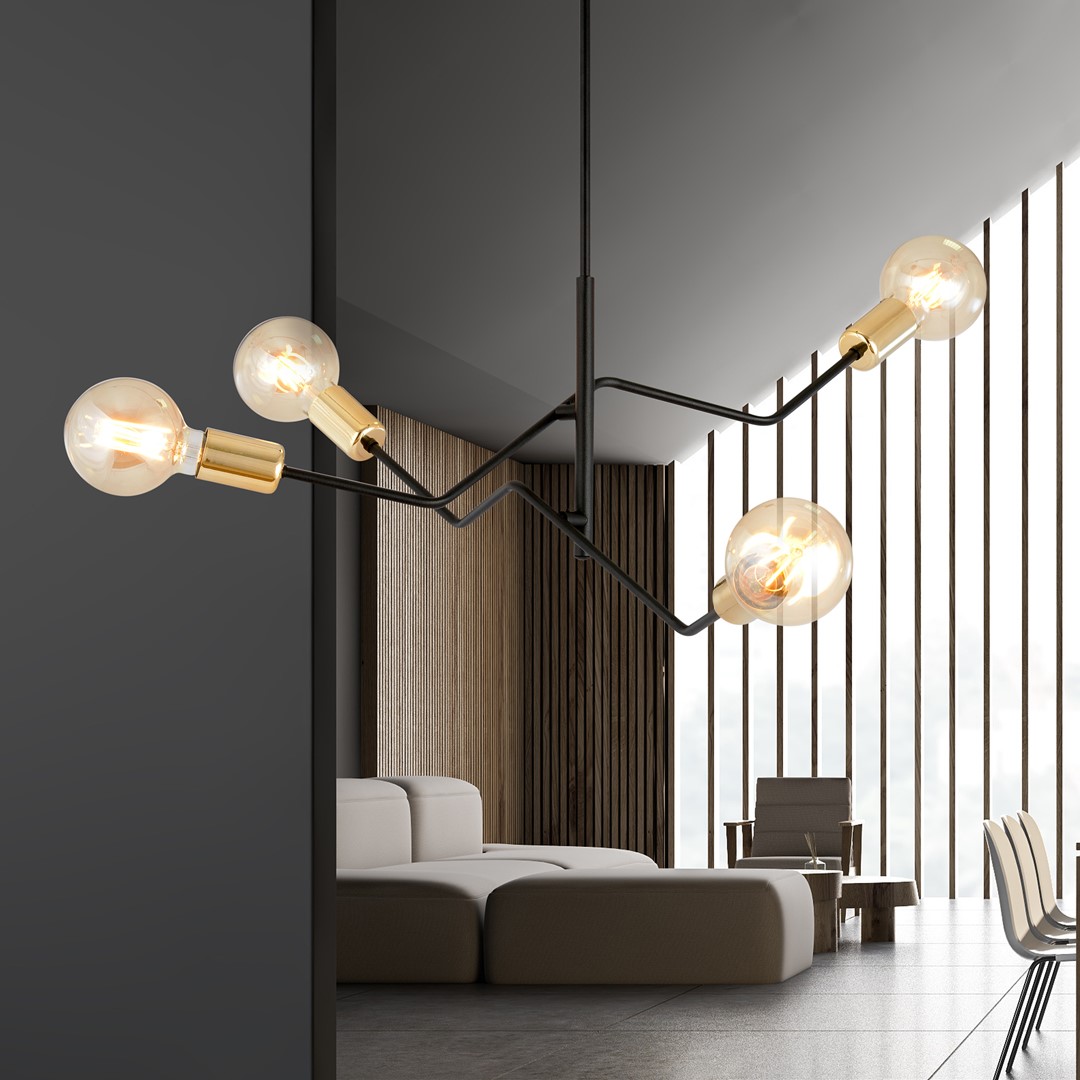 Lampa sufitowa  BOLT Czarny 1125/4 - 1125/4