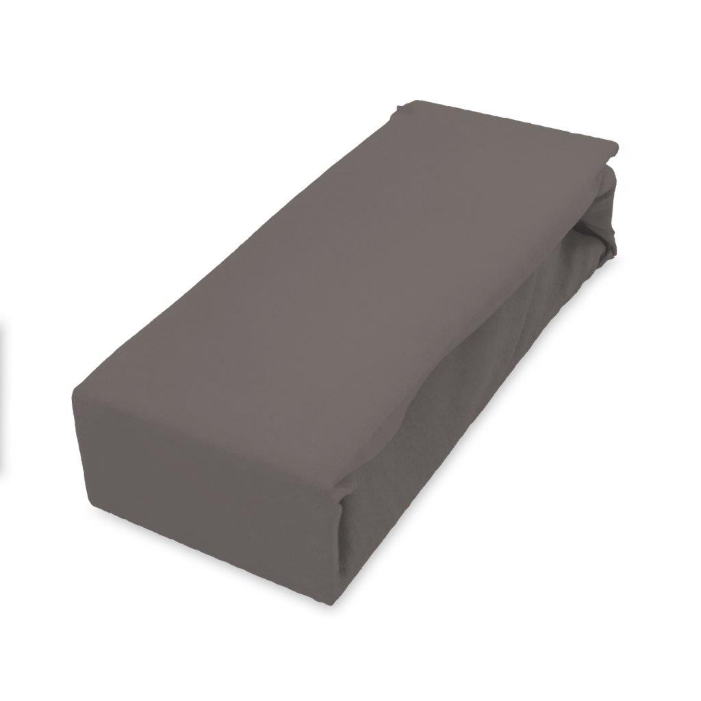 Prześcieradło z gumką SOFT 160X200+25 jersey bawełna cappuccini