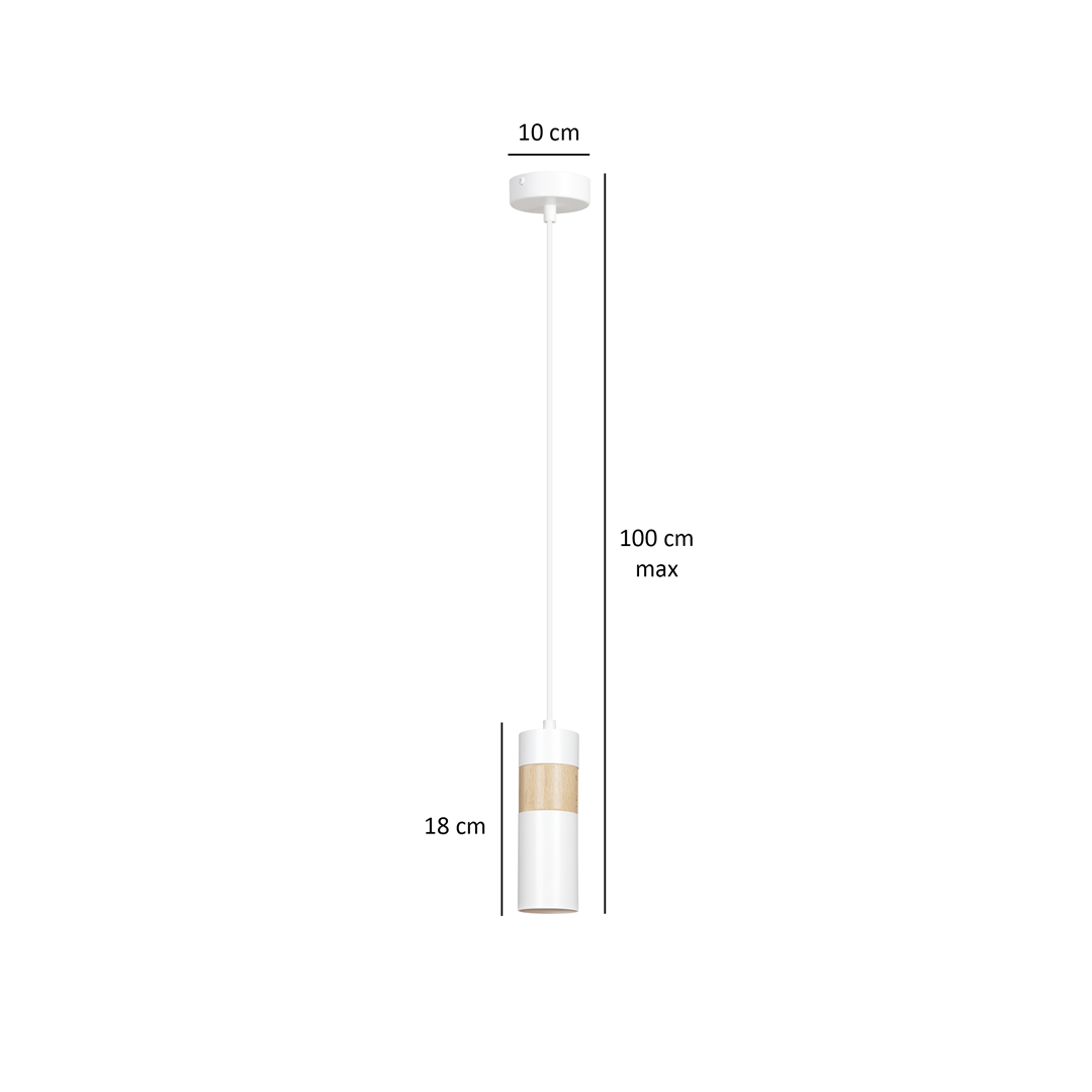 Lampa wisząca AKARI Biały 733/1 - 733/1