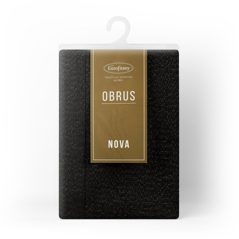 OBRUS STELLA 1 145 X 350 CM CZARNY - EU_409907