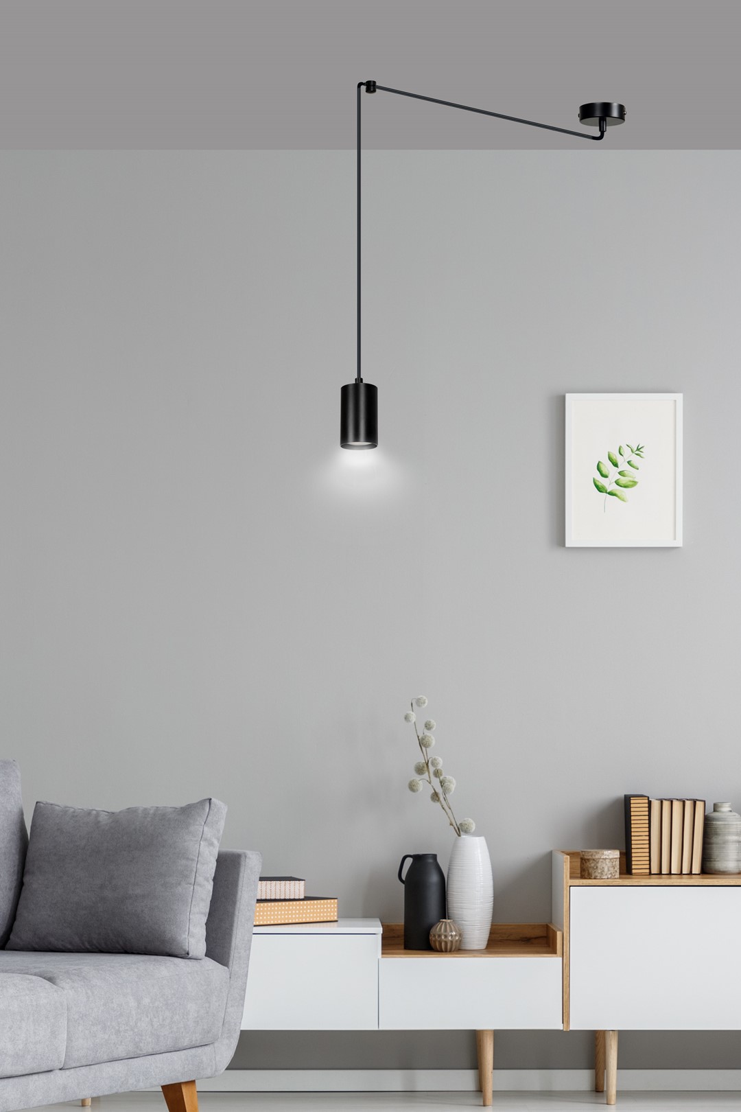 Lampa wisząca TRAKER Czarny 524/1 - 524/1