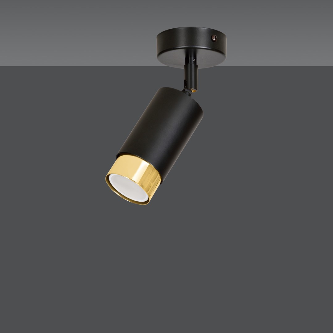 Lampa sufitowa HIRO Czarny/Złoty 965/1 - 965/1