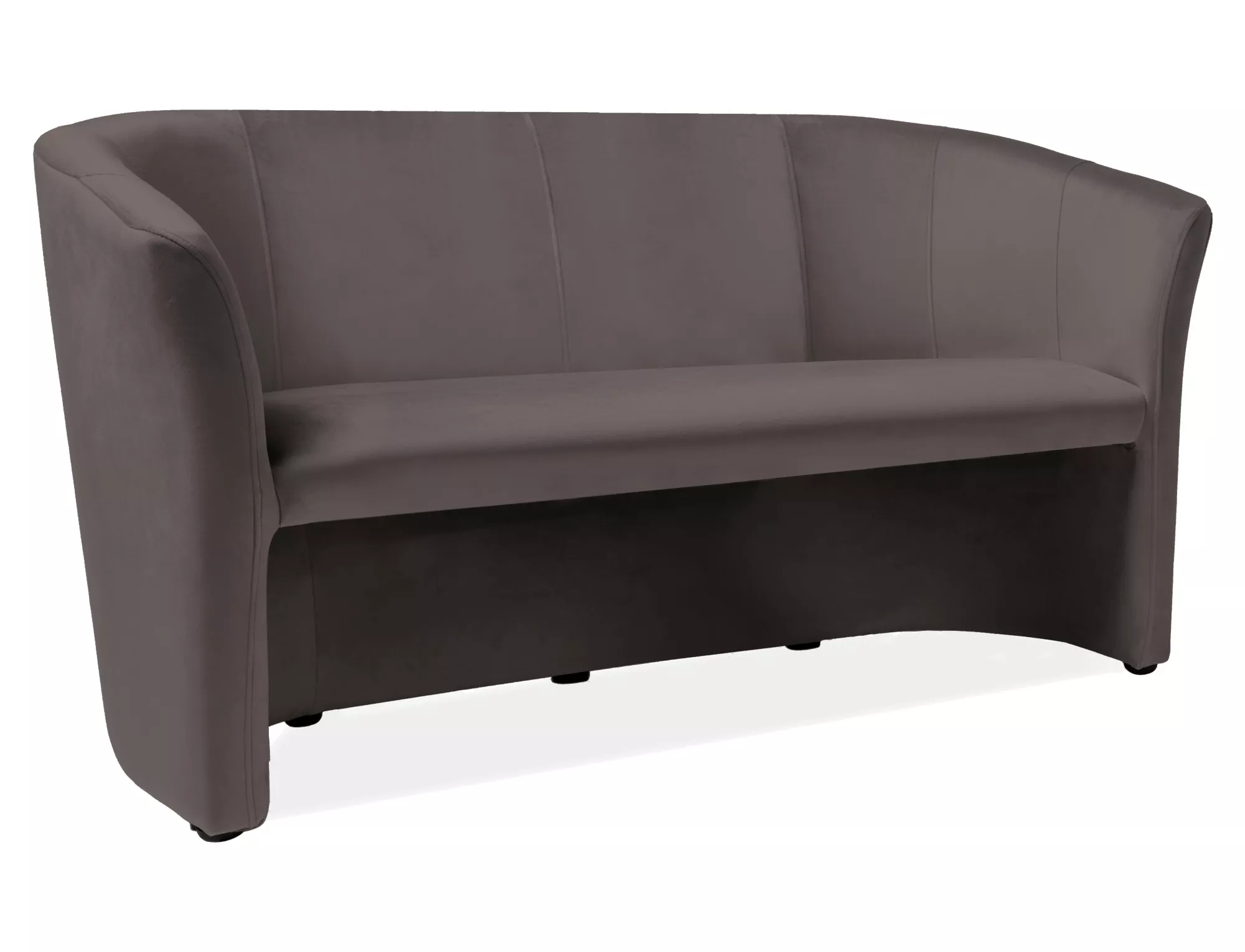 Sofa trzyosobowa TM-3 Velvet szary - TM3V14