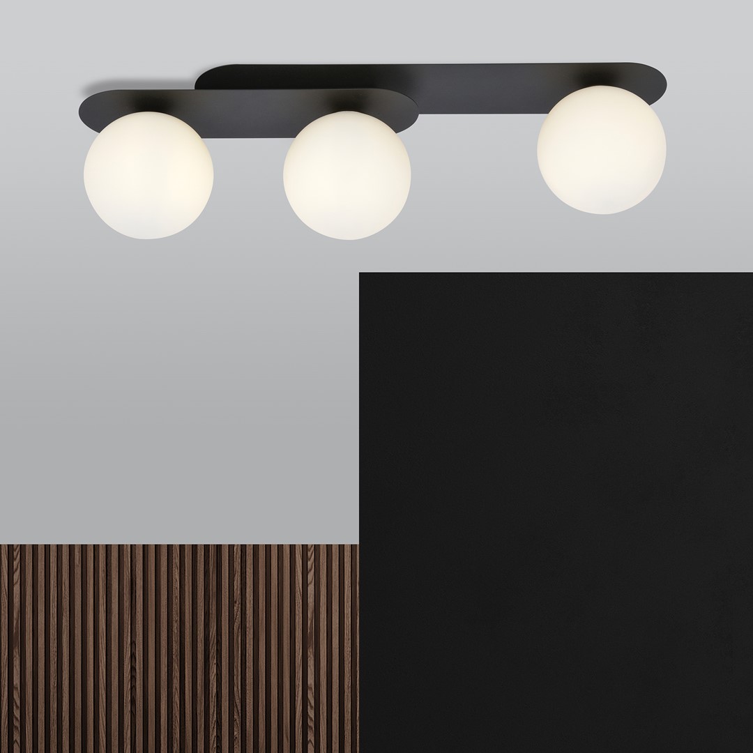 Lampa sufitowa PLAZA Czarny 1118/3 - 1118/3