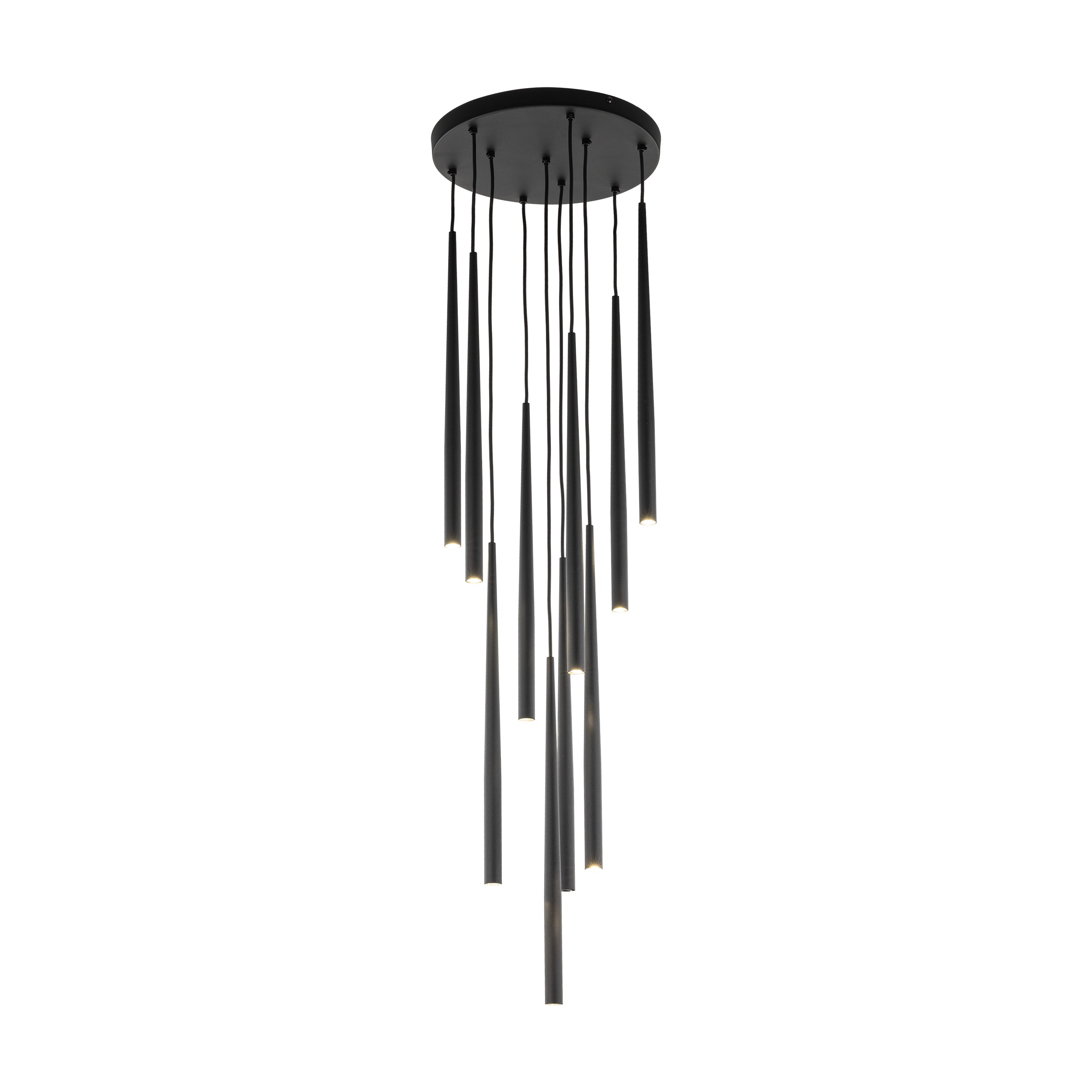 Lampa wisząca PIANO czarna 140x35cm