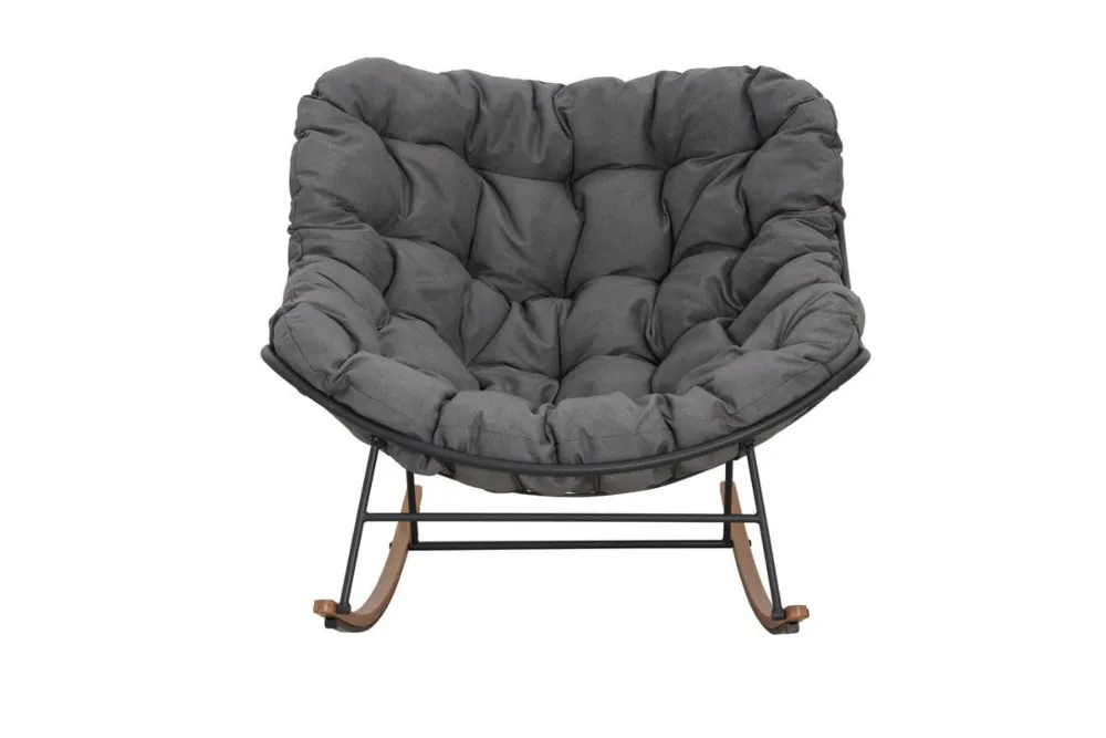 Fotel ogrodowy bujany RONDA ciemnoszary - FG005280