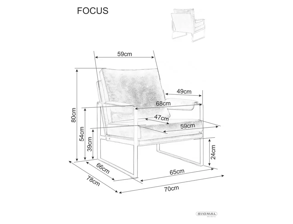 FOTEL FOCUS BREGO CIEMNY SZARY 18 - FOCUSBRCSZ