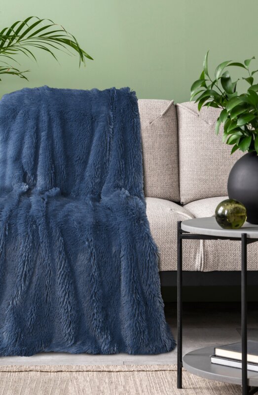 KOC - Narzuta na fotel D91 TIFANY 1 70 X 160cm Granatowy - EU_438727