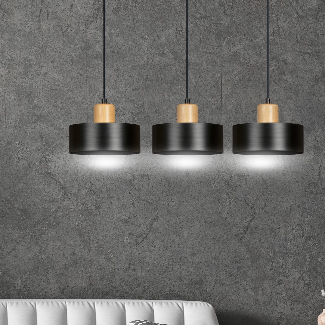 Lampa wisząca  TORIN Czarny 1046/3 - 1046/3