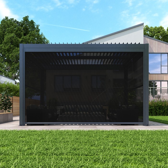Pergola LUXE 3x4m antracyt z LED - MI_5908227364804