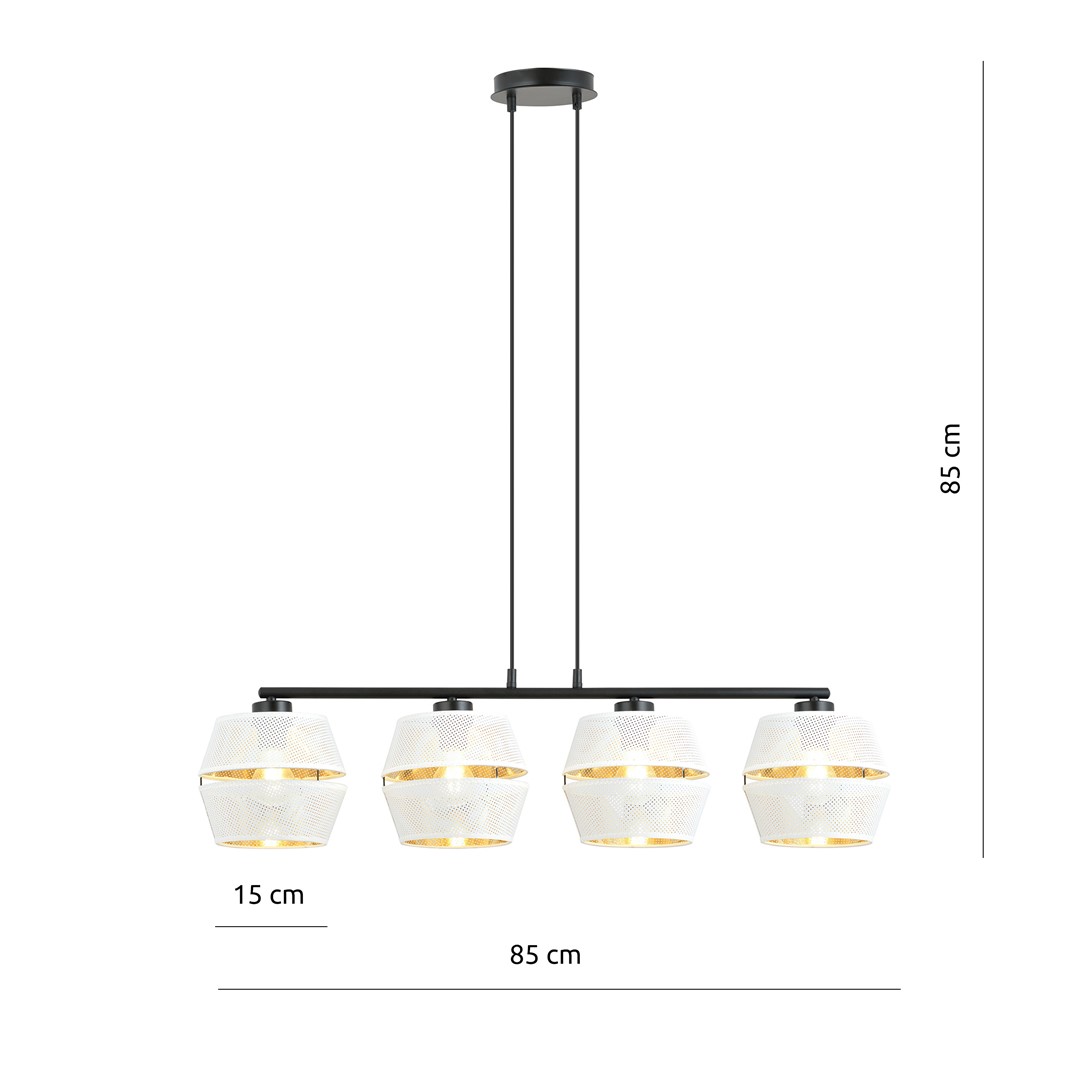 Lampa wisząca Czarny 1184/4 - 1184/4