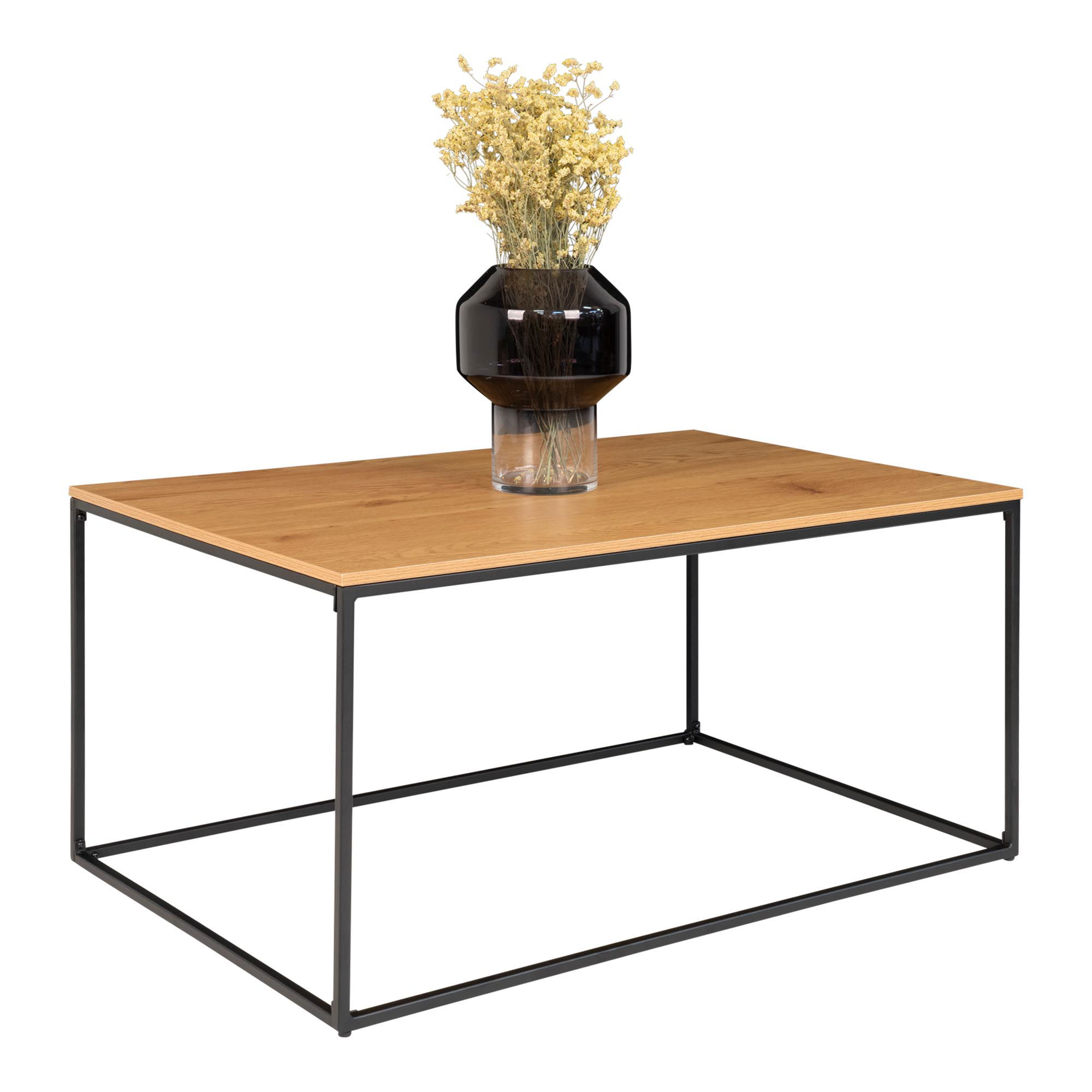 Stolik kawowy prostokątny VITA 60x90x45 cm - efekt drewna - 2101500