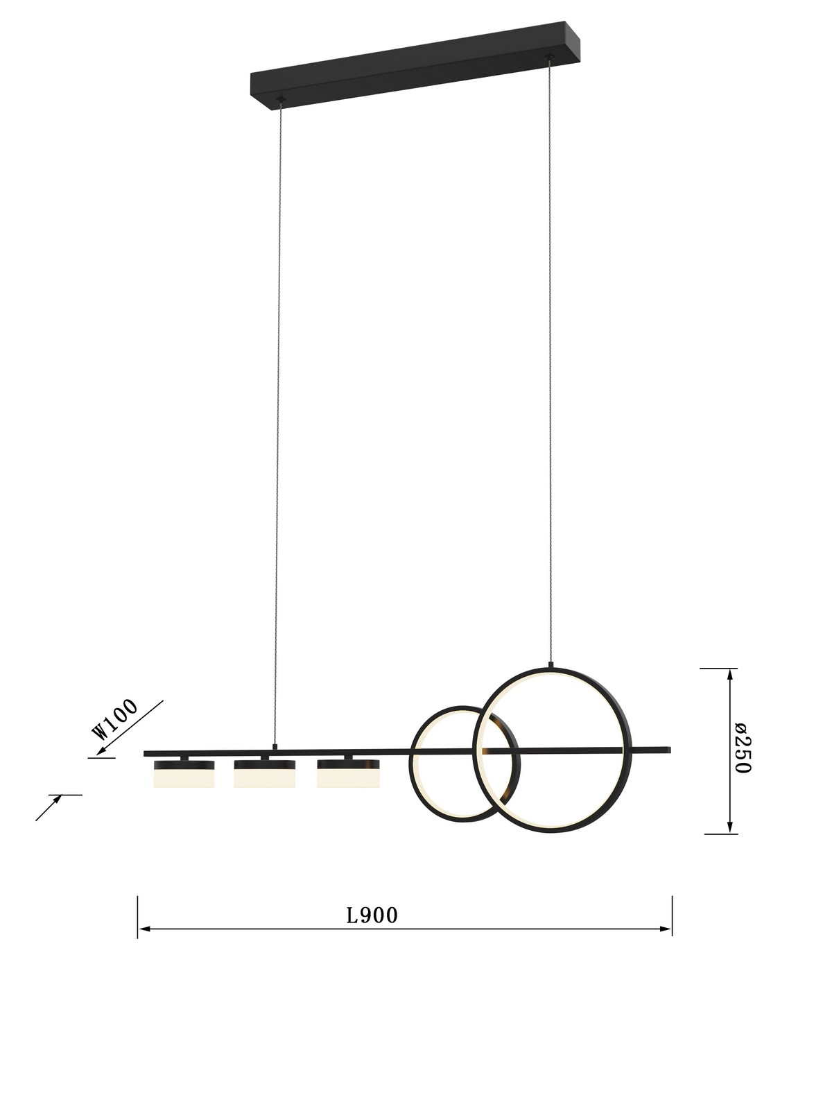 MESSINA - Lampa wisząca piątka - 7030-502