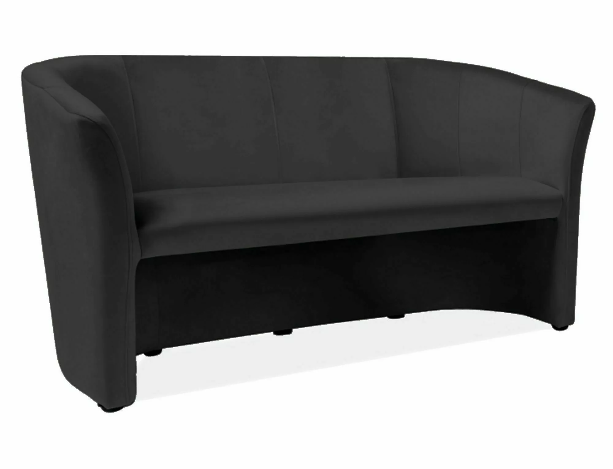 Sofa trzyosobowa TM-3 Velvet czarny - TM3V19