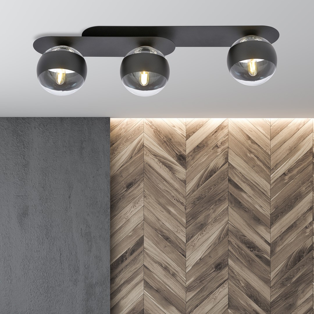 Lampa sufitowa  PLAZA Czarny 1121/3 - 1121/3