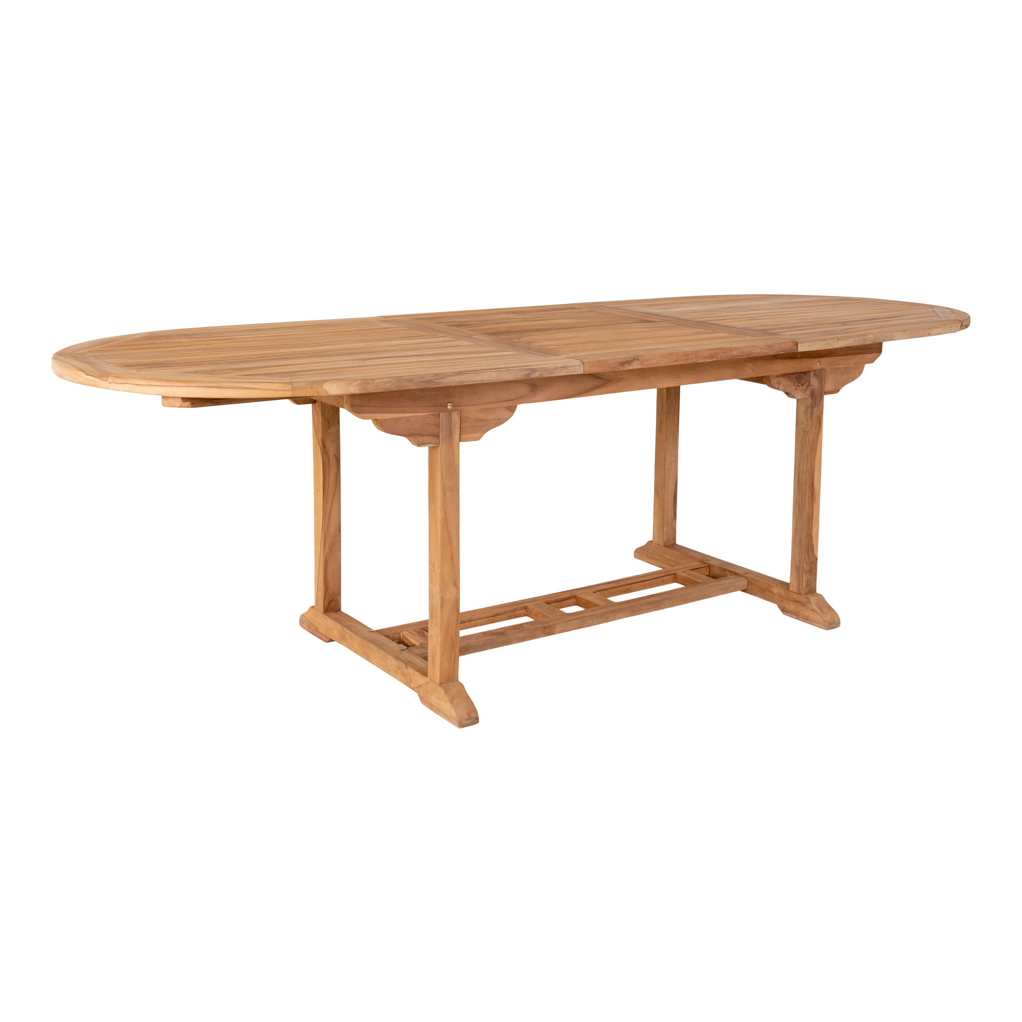 Stół rozkładany SALAMANCA 90x180-240cm drewno tekowe - naturalny - 7501150