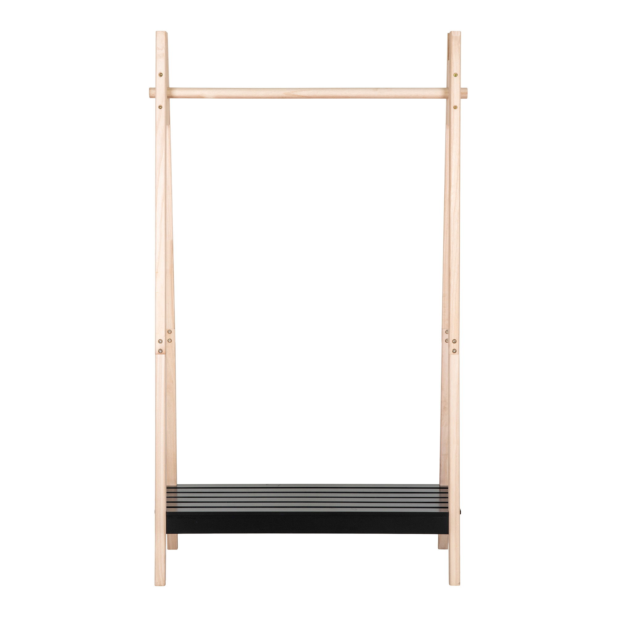 Wieszak stojący z drążkiem TORINO 945x39x170 cm - naturalny, czarny - 3604051