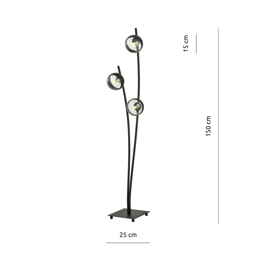 Lampa stojąca HUNTER Czarny 1101/LP3 - 1101/LP3