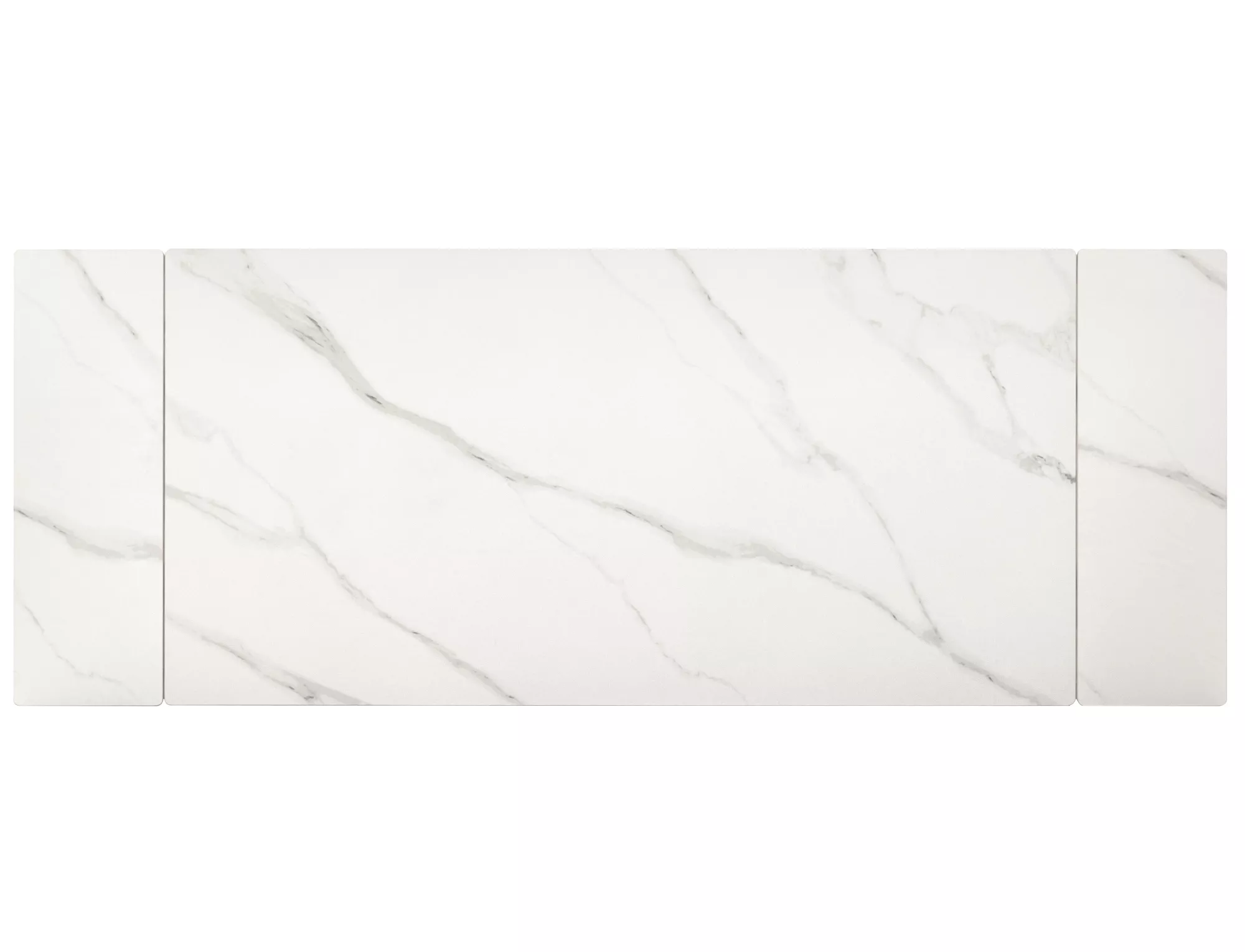Stół rozkładany ceramiczny IMPERIA 160(220)x90 biało-czarny - IMPERIABC160