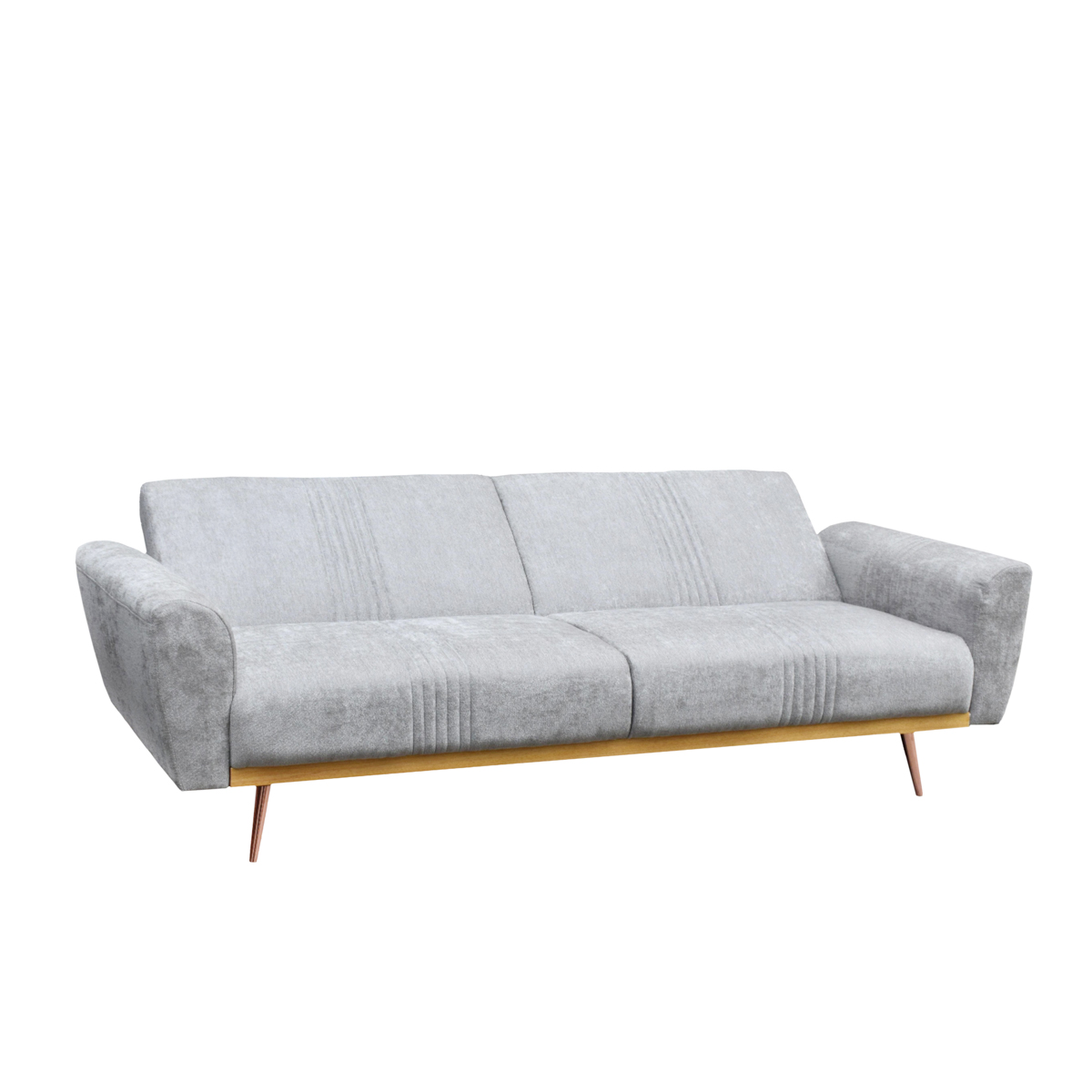 Sofa 3-osobowa z funkcją spania SAMTIGE szara 212x84x86.5 cm - HO_219791