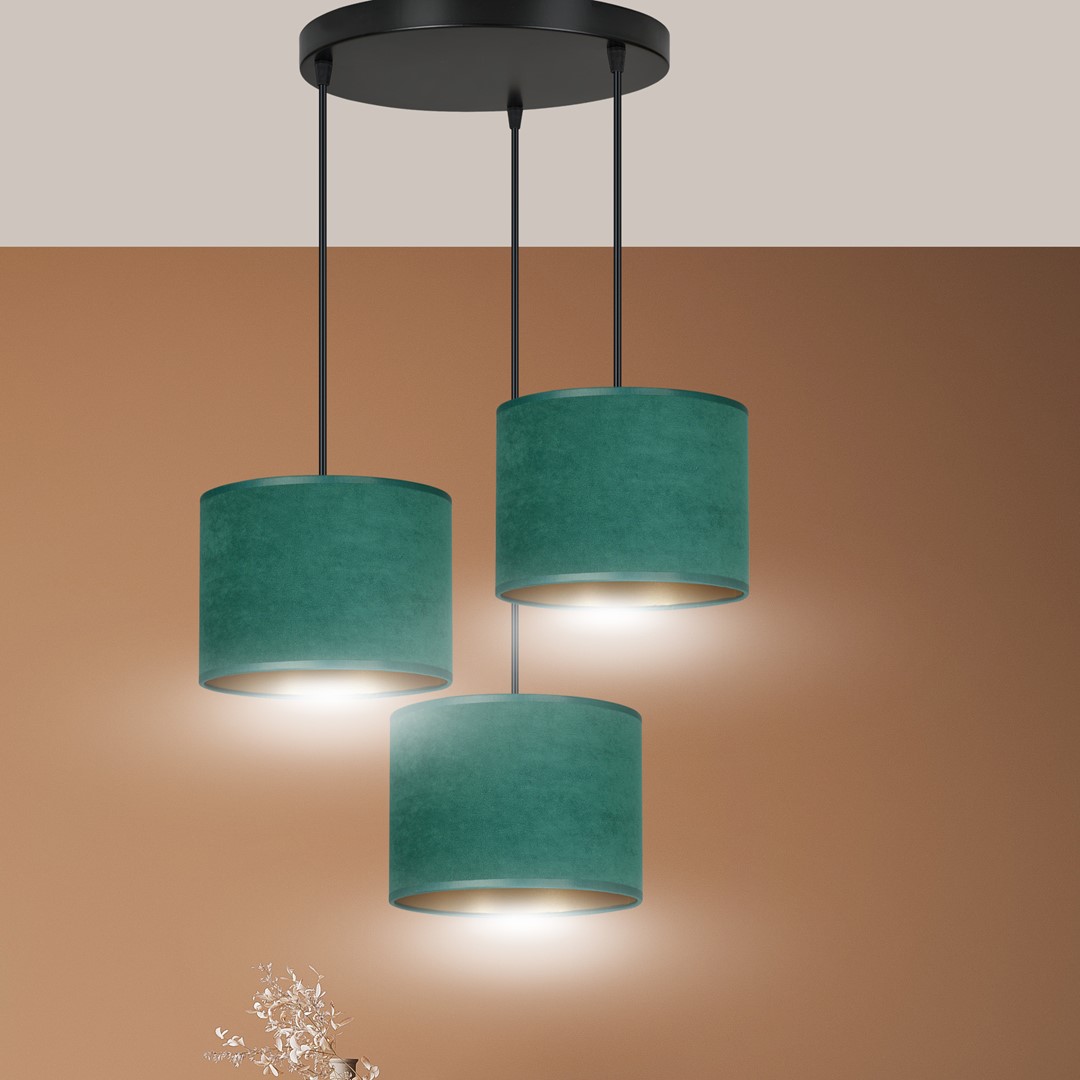 Lampa wisząca HILDE Czarny 1051/3PREM - 1051/3PREM