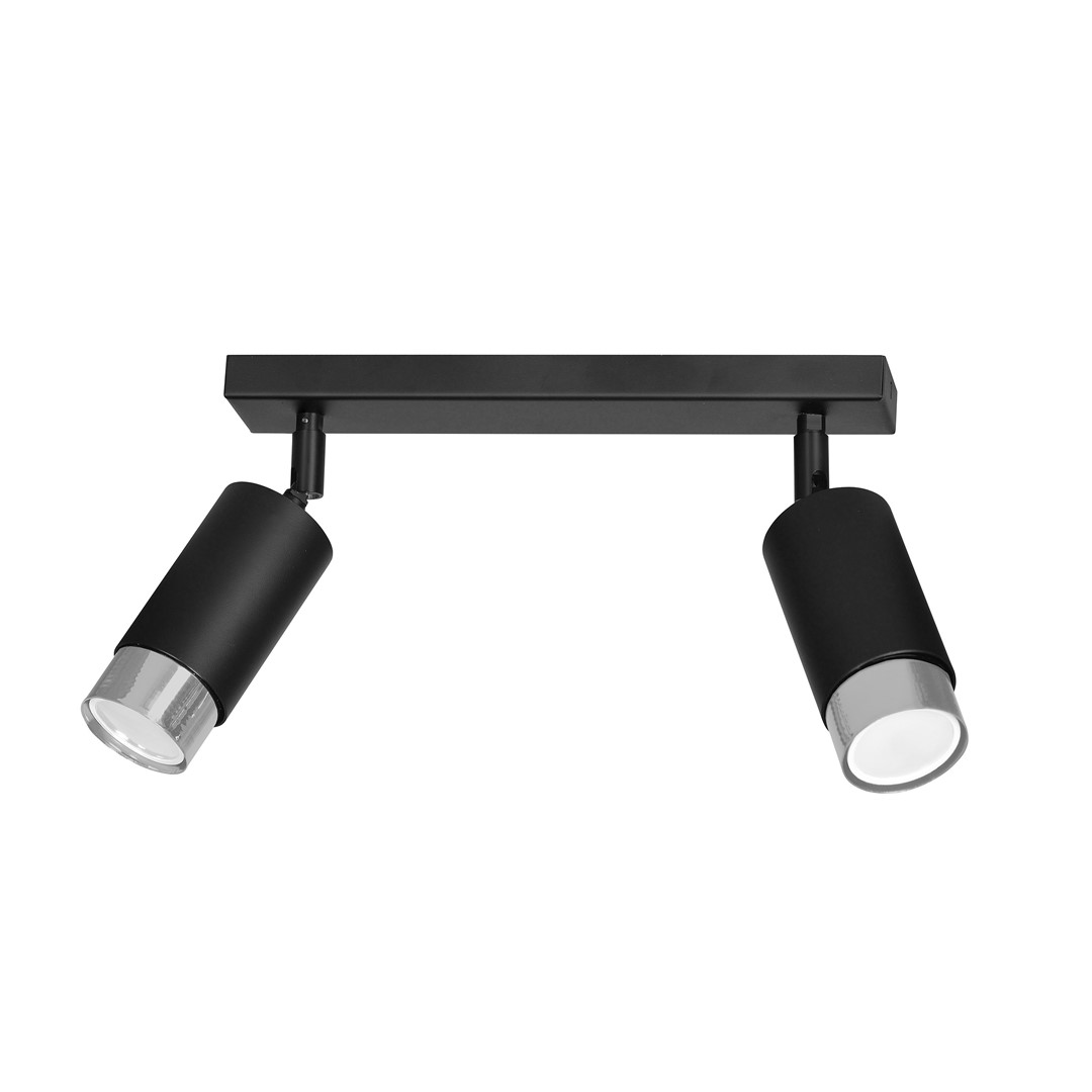 Lampa sufitowa  HIRO Czarny/Chrom 964/2