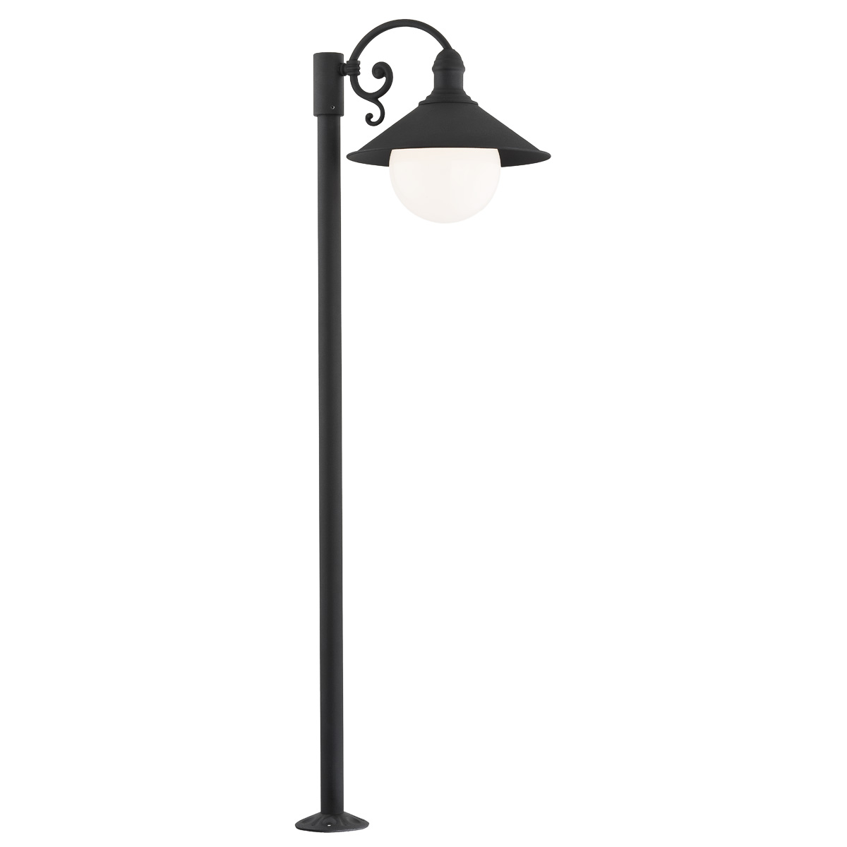 Lampa stojąca ERBA BIS metalowa czarna 120cm