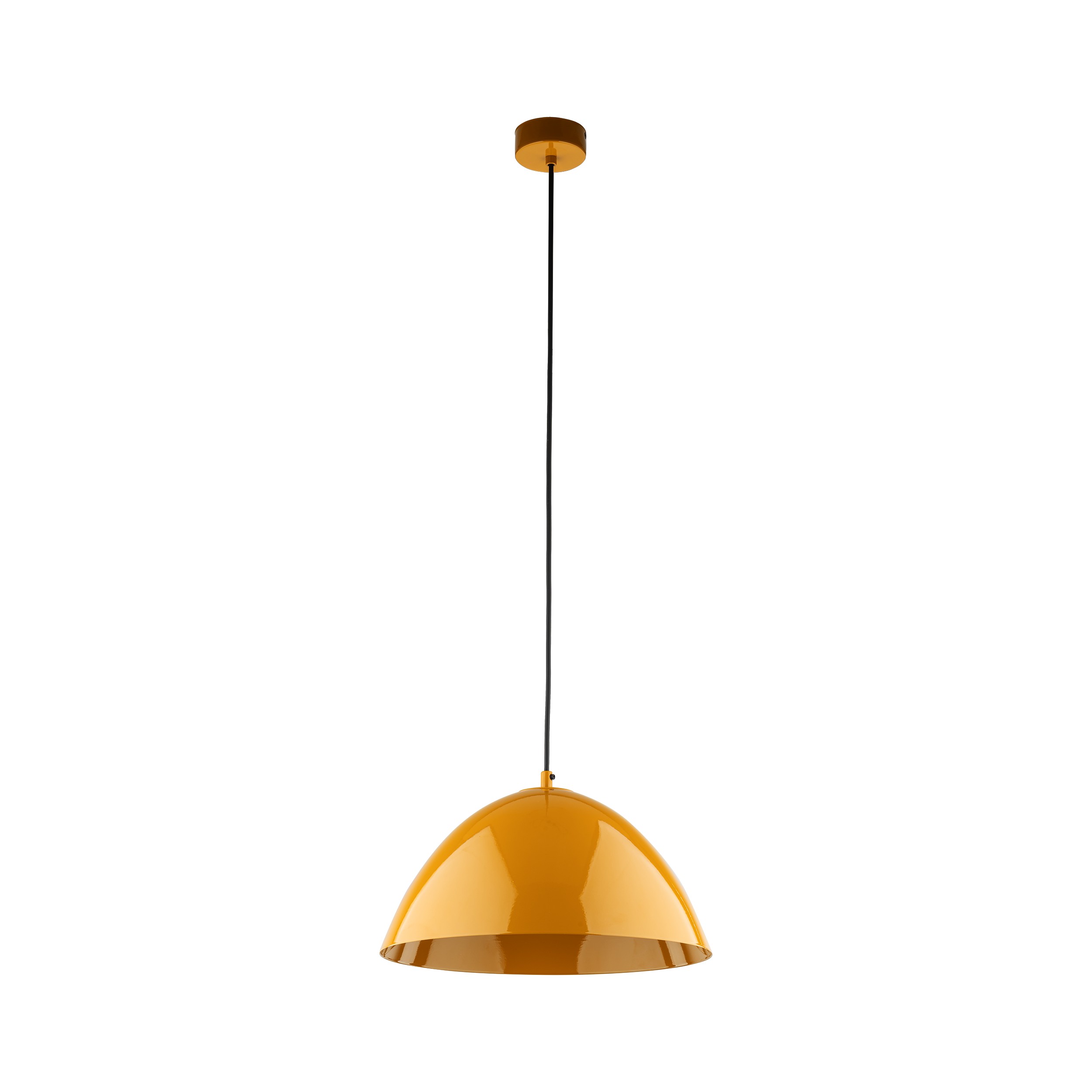 Lampa wisząca FARO OCHRA żółta na czarnym przewodzie 165x34cm