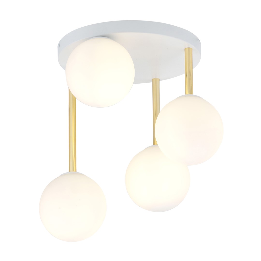 Lampa sufitowa  DOLCE Biały,Złoty 1261/4