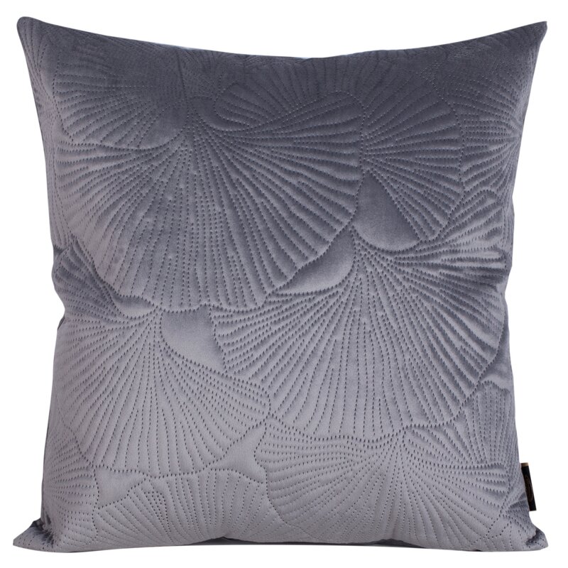 POSZEWKA VELVET 45 X 45 CM STALOWY