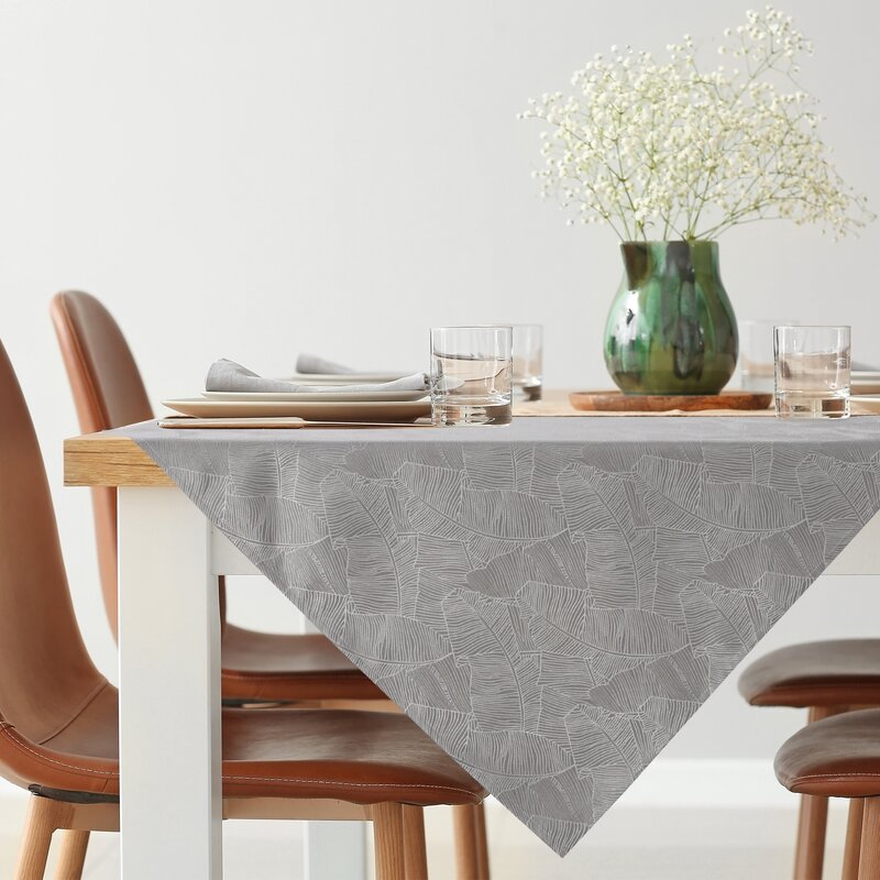 OBRUS ISLA 85 X 85 CM SREBRNY