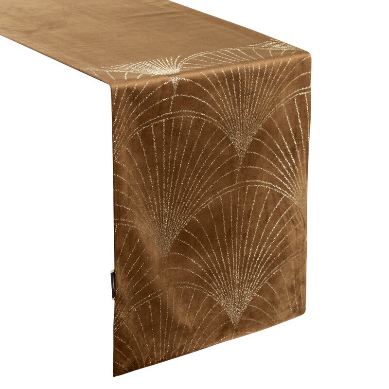 OBRUS BLINK 14 35 X 220 CM BRĄZOWY - EU_390104
