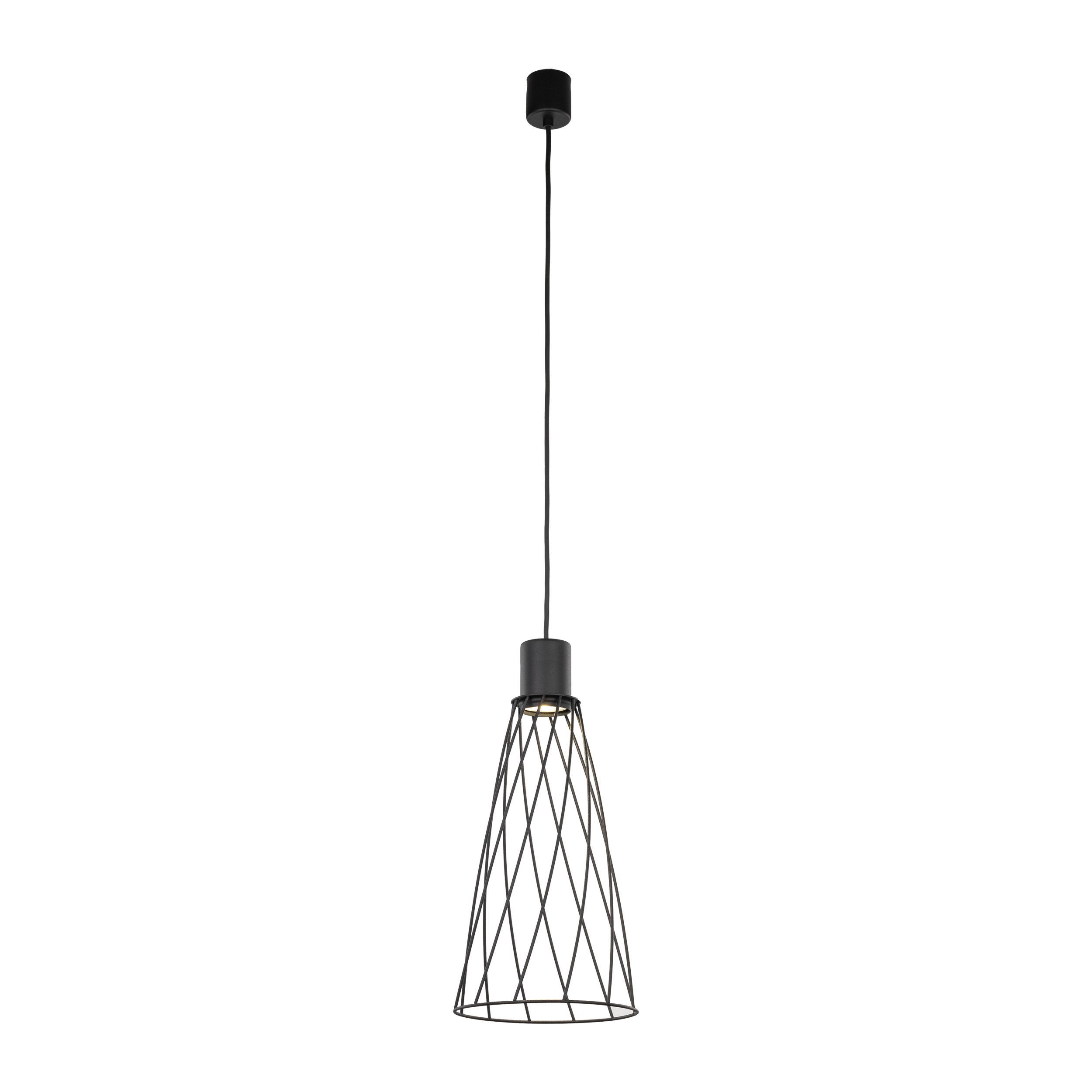 Lampa wisząca MODESTO czarna ażurowa 180x19cm - TK_10161