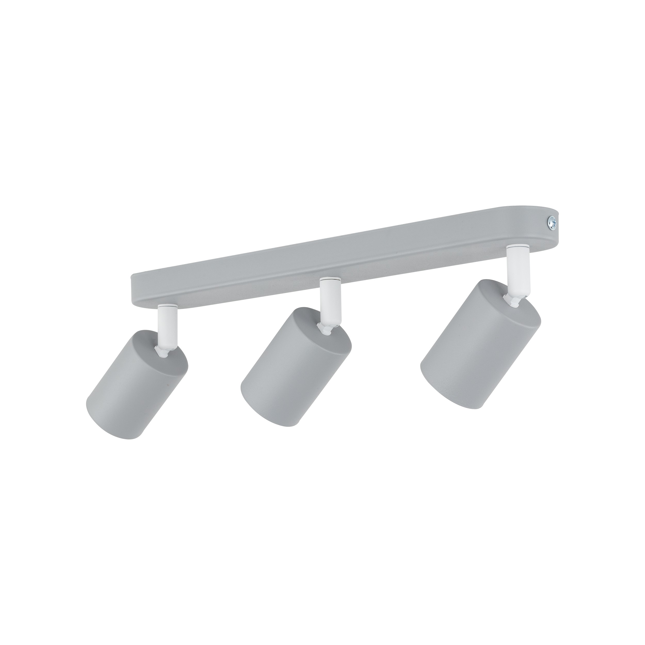 Lampa sufitowa LIVIA szara z białymi elementami regulowana na metalowej listwie 52x17x14cm - TK_10242