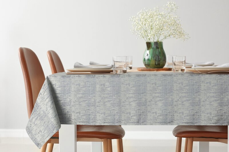 OBRUS ALINA 140 X 220 CM SREBRNY - EU_440376