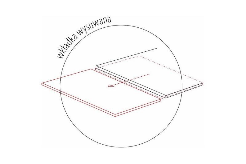 STÓŁ WESTIN CERAMIC BRĄZ EFEKT DREWNA / CZARNY MAT (180-260)X90 Signal - WESTINBRC180