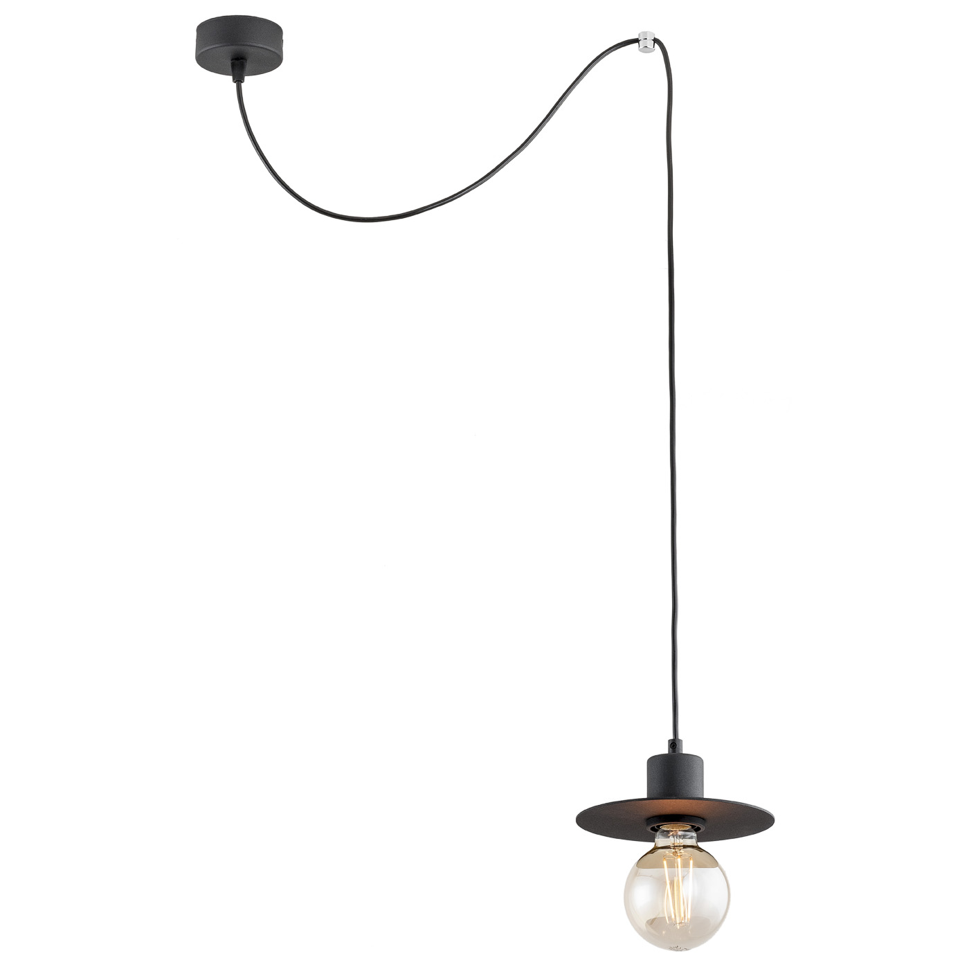 Lampa wisząca CORSO czarna 200cm