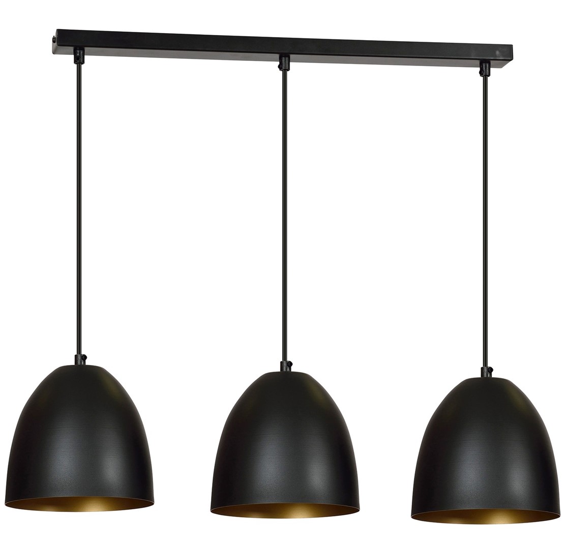 Lampa wisząca LENOX Czarny/Złoty 410/3