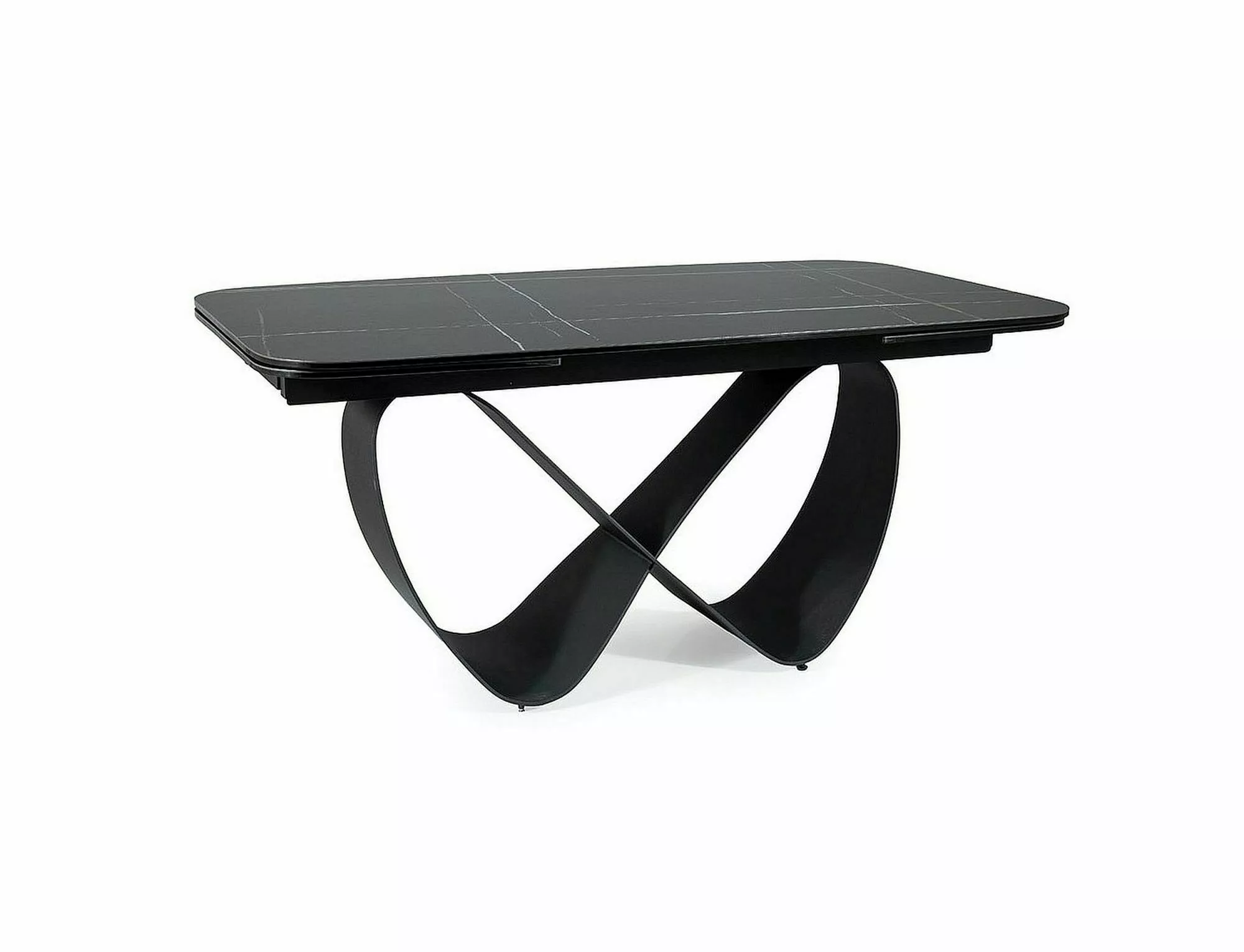 Stół rozkładany INFINITY CERAMIC ceramika Azario Black 95x160-240 cm